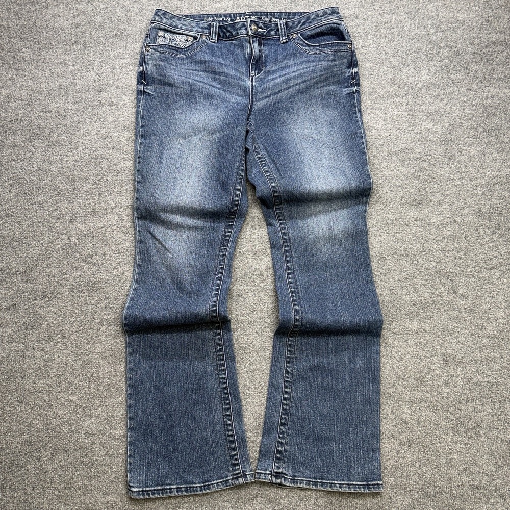 Vintage Y2K Apt 9 Baby Boot Leg Women's Jeans Size 12 Twee Flare